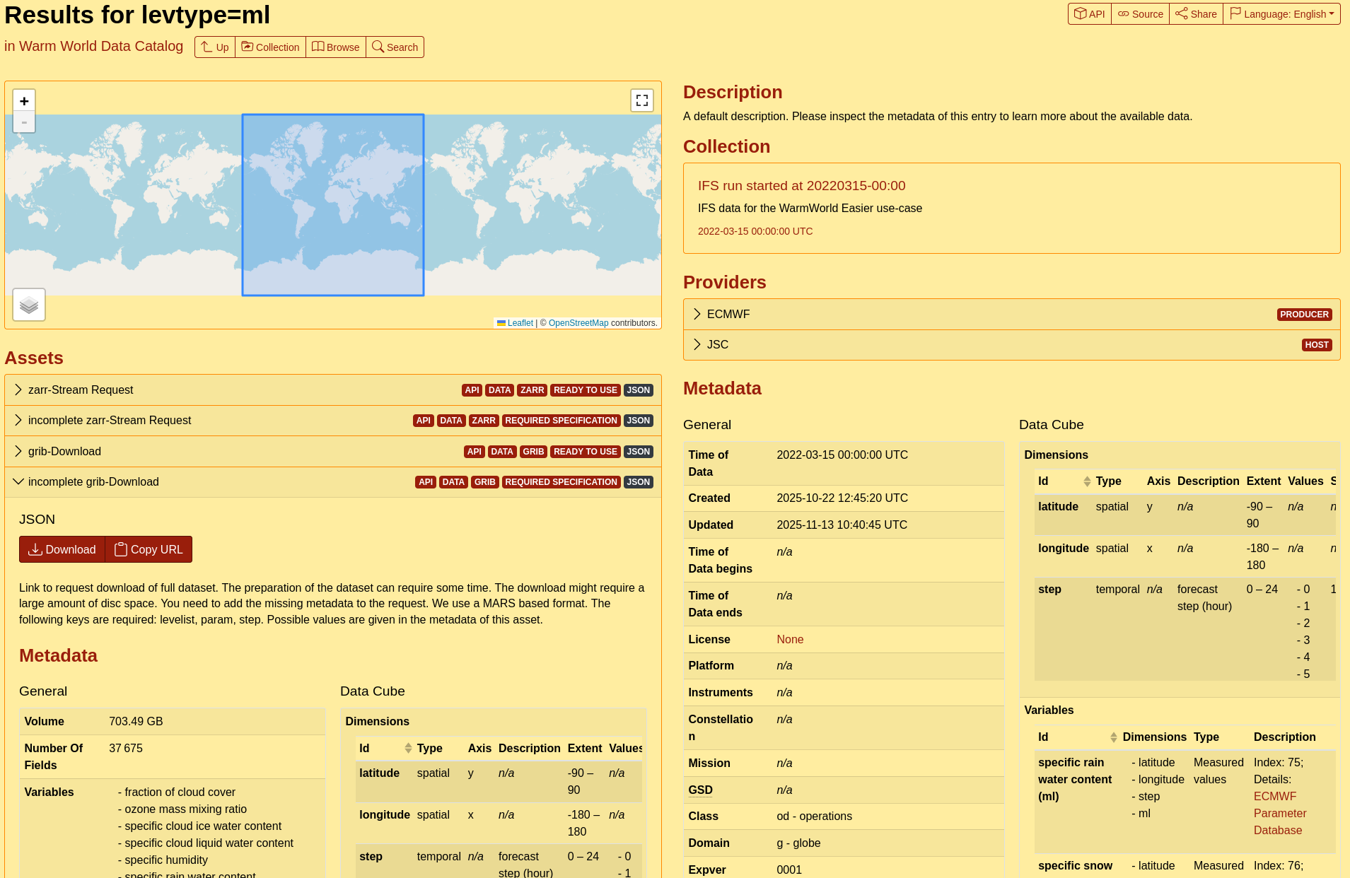 Screenshot: Item